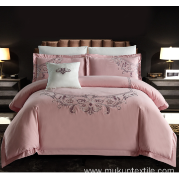 Embroidery queen bed duvet cover bedding sets